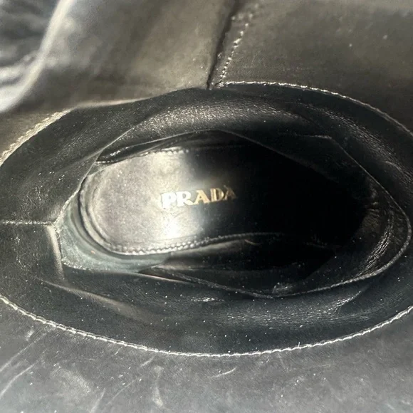 Prada Black Combat & Moto Boots - Picture 8 of 10